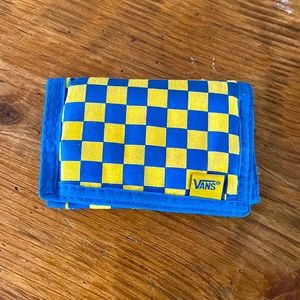 Blue and Yellow Vans wallet.